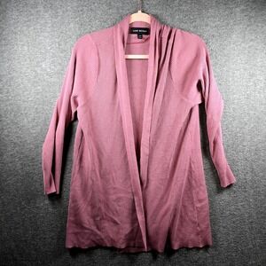 Lane Bryant Shawl Pullover Womens L14/18 Sweater‎ Pink Lightweight Open Ribbed